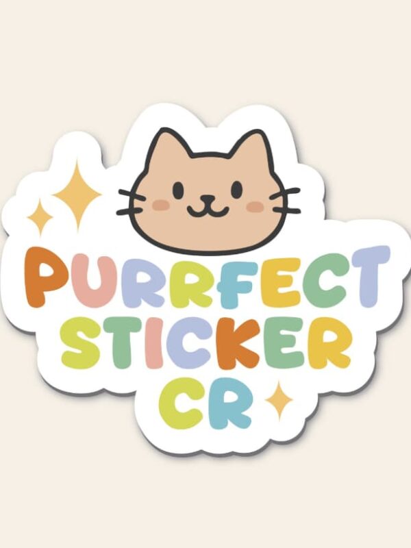 Purrfect Sticker CR