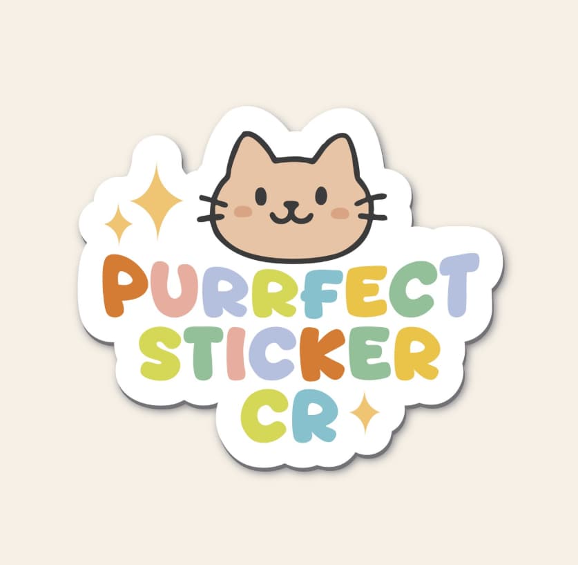 Purrfect Sticker CR